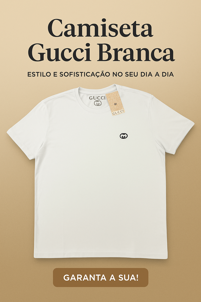 Camiseta Gucci Branca